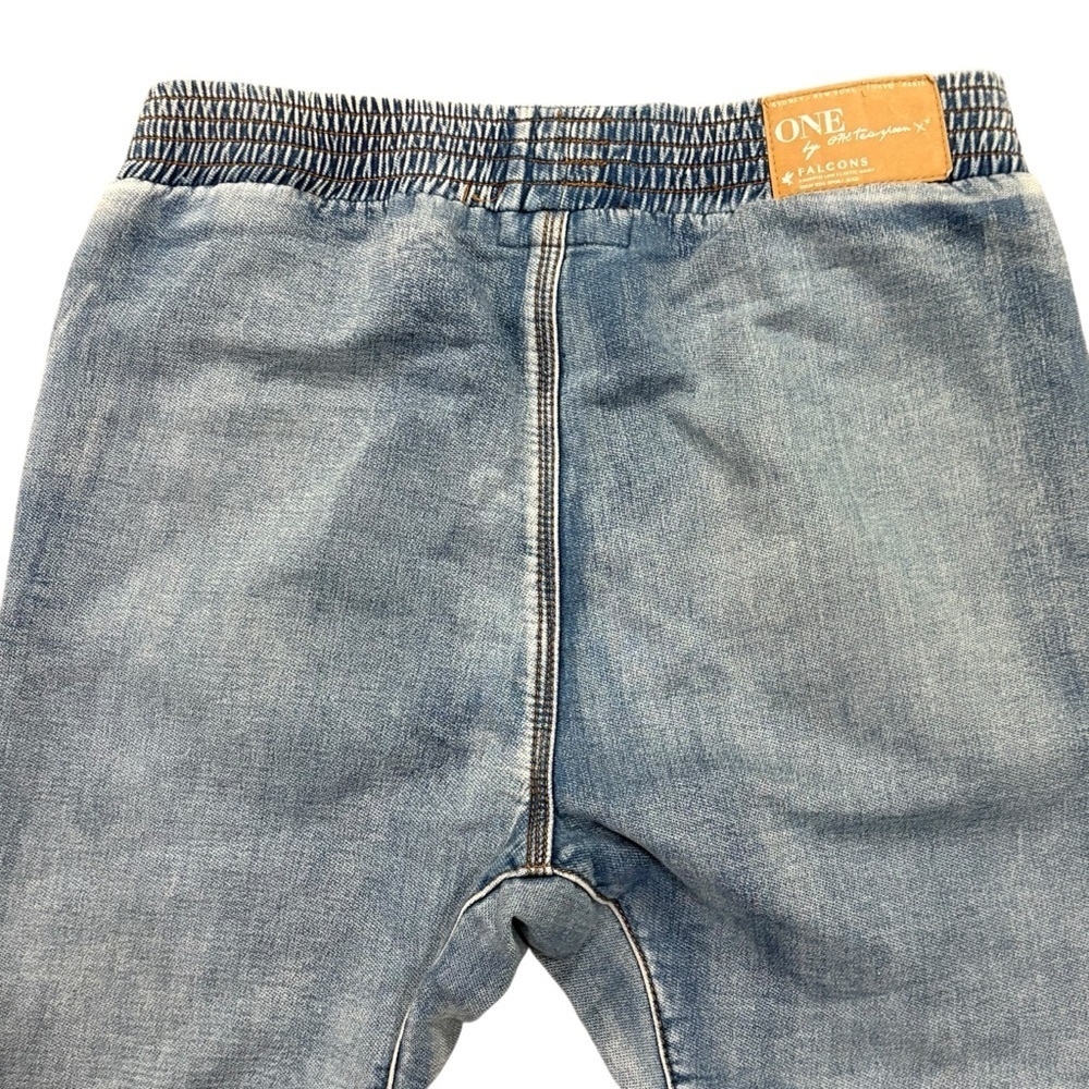 One Teaspoon Falcon Pull On Cropped Joggers Knit Denim Pants Size XS - Picture 6 of 10